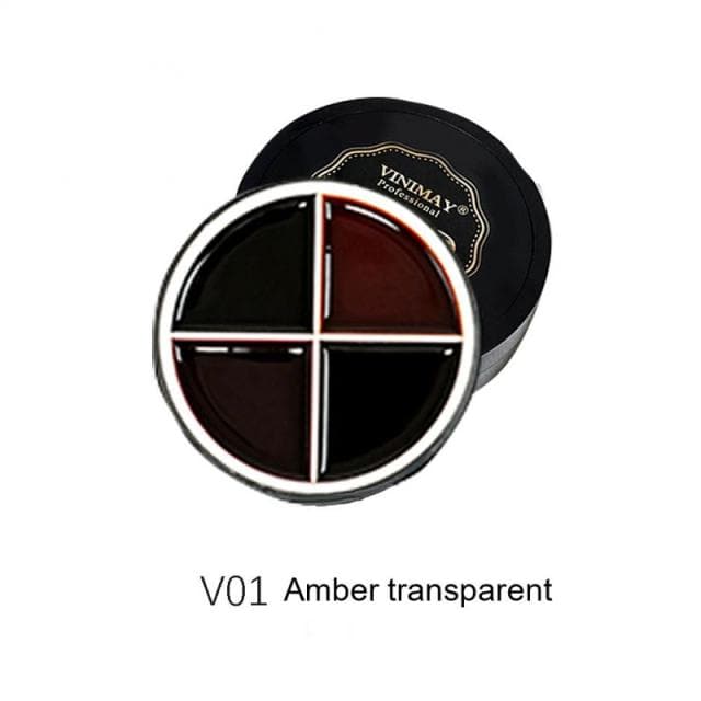 4 Color Solid Canned Nail Polish Gel UV LED Professional Phototherapy Painting Gel DIY Nail Art Design Nail Gel