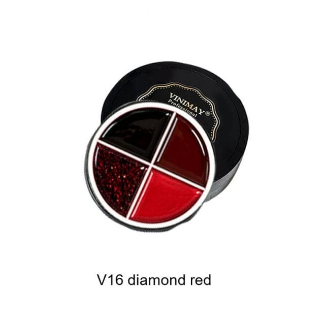 4 Color Solid Canned Nail Polish Gel UV LED Professional Phototherapy Painting Gel DIY Nail Art Design Nail Gel