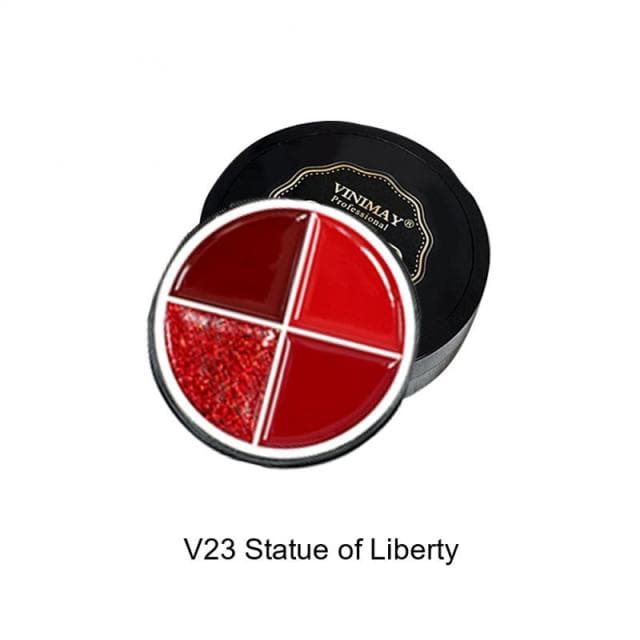 4 Color Solid Canned Nail Polish Gel UV LED Professional Phototherapy Painting Gel DIY Nail Art Design Nail Gel