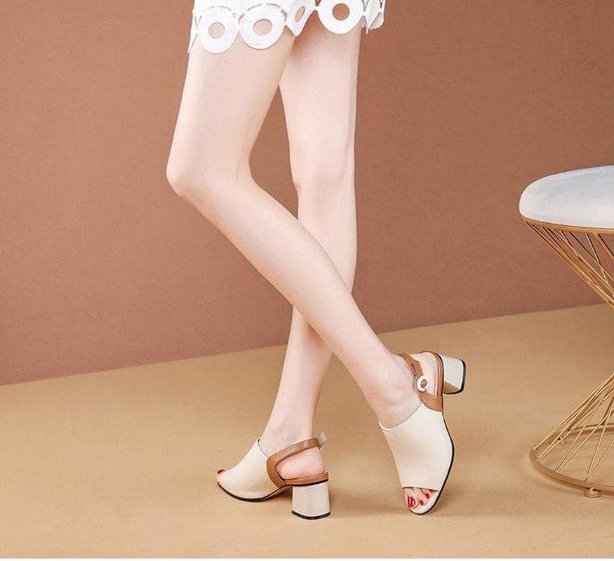 Hot Buckle Jelly Sandals Open Toed High Heels Women Slingback Pumps Zapatos Tacon Sapatos Femininos