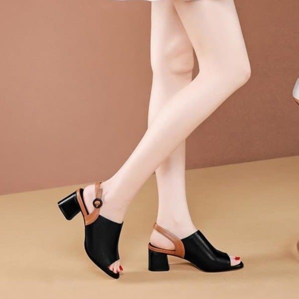 Hot Buckle Jelly Sandals Open Toed High Heels Women Slingback Pumps Zapatos Tacon Sapatos Femininos