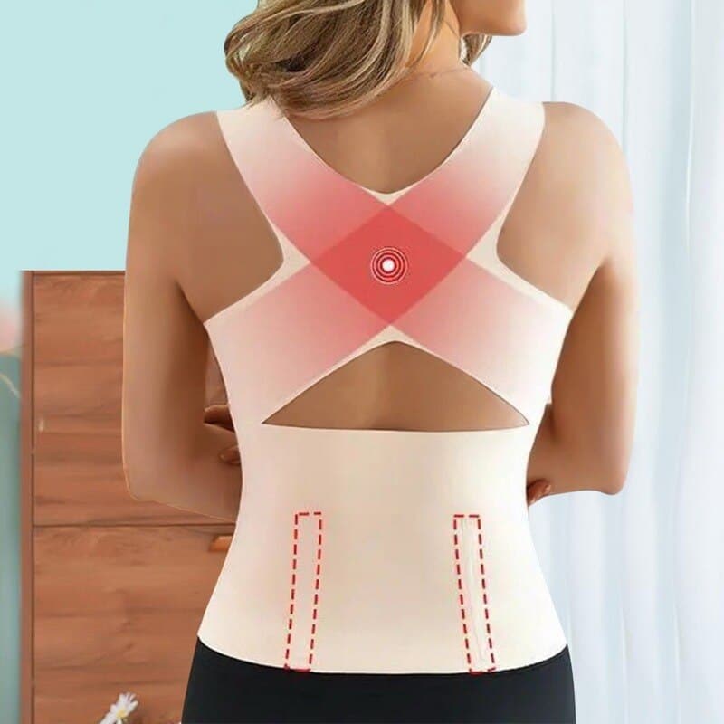 Women Reducing Girdle Posture Corrector Bra Seamless Underwear Slimming Belly Sheath Cross Back Tank Tops Body Fitness Vest