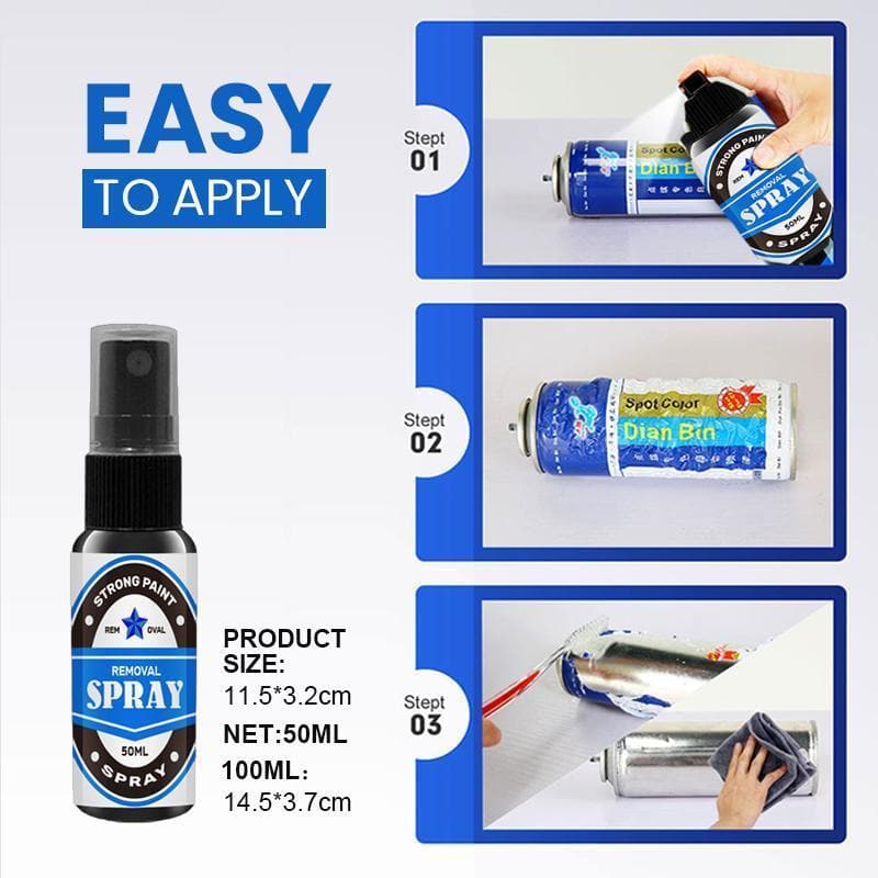 50ml Strong Paint Removal Spray Quick Portable Car Paint Removal Car Maintenance Cleaning Tool