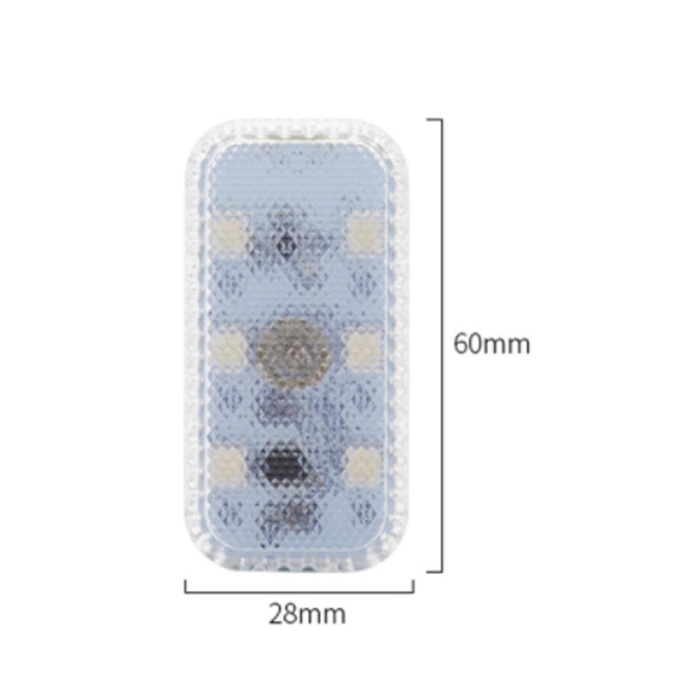 1pcs Mini Car Interior Light Wireless Led Lights Ambient Lamp Chargeable Night Reading Roof Ceiling Light USB Charging 5V
