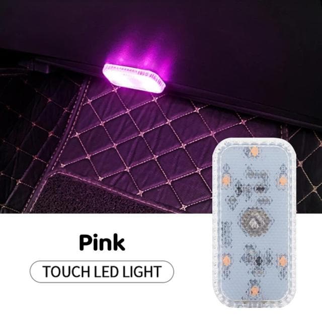 1pcs Mini Car Interior Light Wireless Led Lights Ambient Lamp Chargeable Night Reading Roof Ceiling Light USB Charging 5V