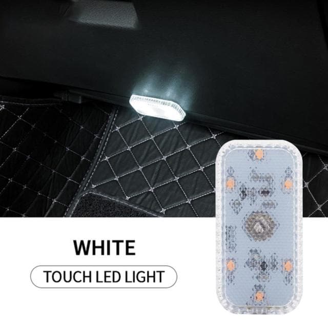 1pcs Mini Car Interior Light Wireless Led Lights Ambient Lamp Chargeable Night Reading Roof Ceiling Light USB Charging 5V