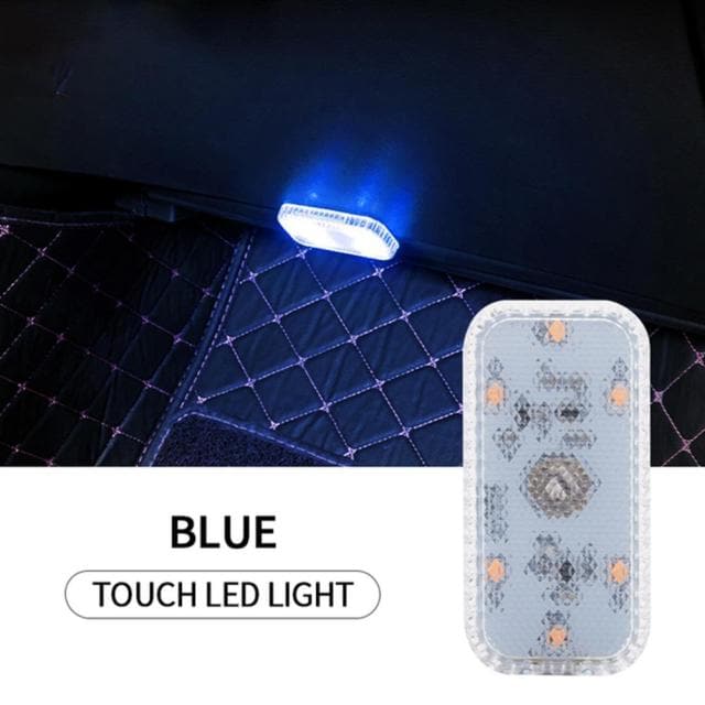 1pcs Mini Car Interior Light Wireless Led Lights Ambient Lamp Chargeable Night Reading Roof Ceiling Light USB Charging 5V