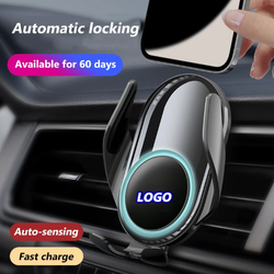 Custom Logo Car QI Wireless Charging Phone Holder