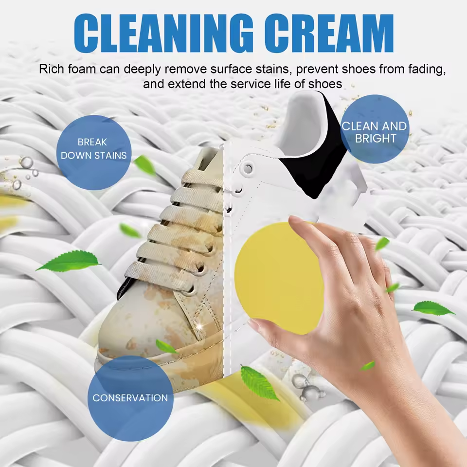 White Shoes Cleaning Cream Powerful Stain Remover Cleaning Cream