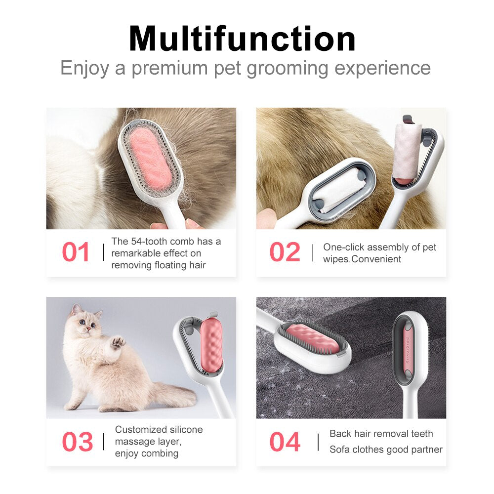 Double Sided Hair Removal Brushes for Cat Dog Pet Grooming Comb