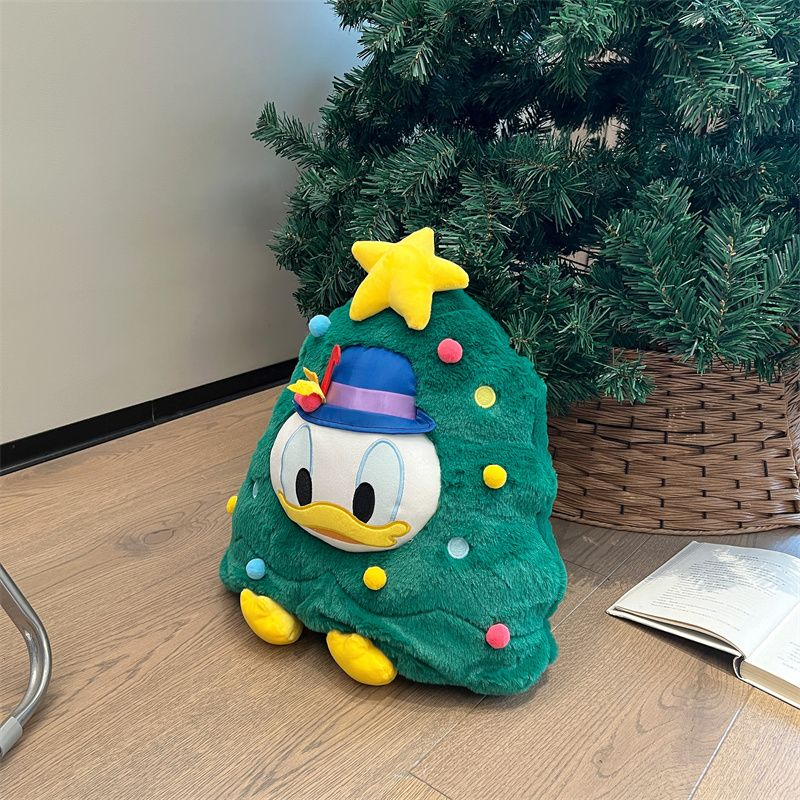 Adorable Donald Duck Christmas Tree Plush Pillow - Perfect Birthday Present for Kids & Girls