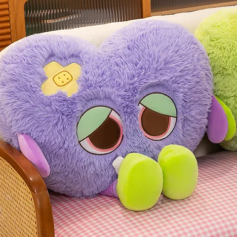 Cute Monster Plush Doll - Girls' Sleep Pillow, Princess-Style Birthday Gift