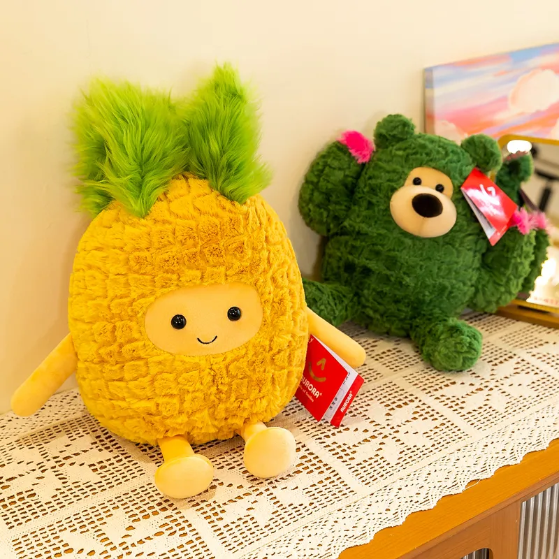Ultra-Soft Cute Cactus Pineapple Plush Dolls - Healing Companion Toys & Lovely Gift