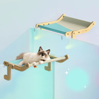 Hot Selling Hammock Sturdy Cat Window Perch Wooden Assembly Hanging Bed Cotton Canvas Easy Washable Multi-Ply Plywood Pets Bed