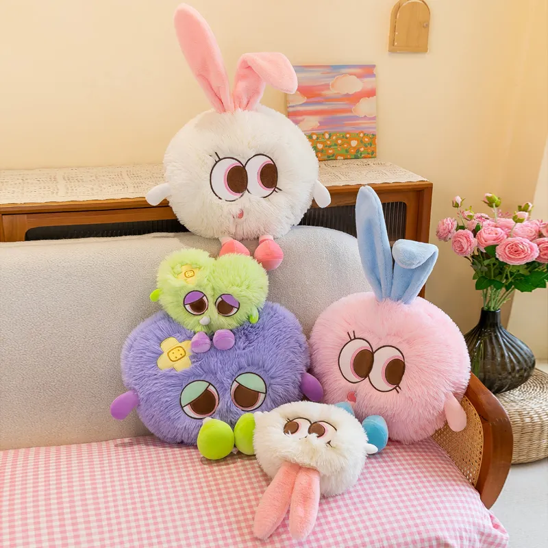 Cute Monster Plush Doll - Girls' Sleep Pillow, Princess-Style Birthday Gift