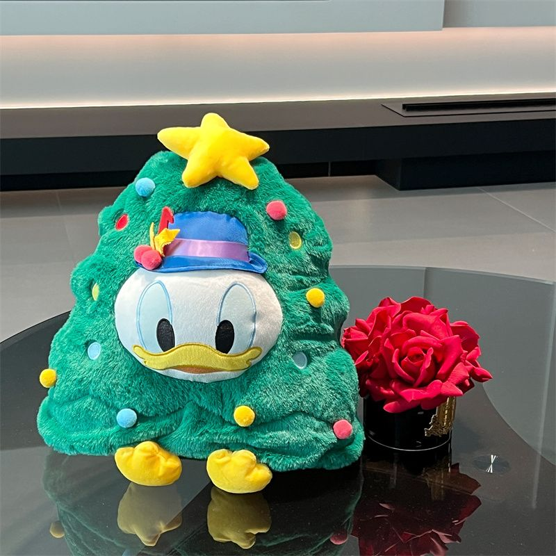 Adorable Donald Duck Christmas Tree Plush Pillow - Perfect Birthday Present for Kids & Girls