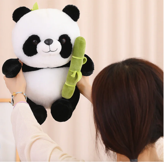 Panda In A Bamboo Plush