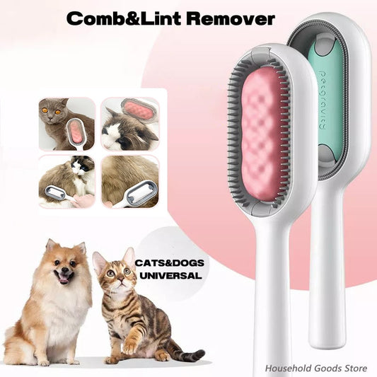 Double Sided Hair Removal Brushes for Cat Dog Pet Grooming Comb