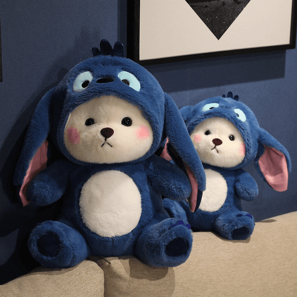 Cute Blue Bear doll girl birthday gift Sleeping Rest Hug