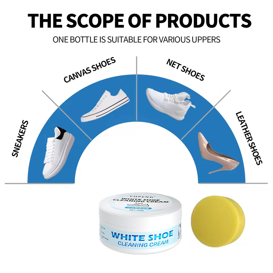 White Shoes Cleaning Cream Powerful Stain Remover Cleaning Cream