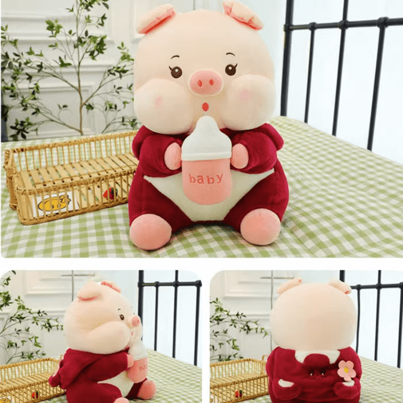 Transformation Pig Doll Plush Toy Ragdoll Child Companion Doll Birthday Gift