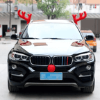 Large Reindeer Christmas Decor Car Vehicle Nose Horn Costume Set