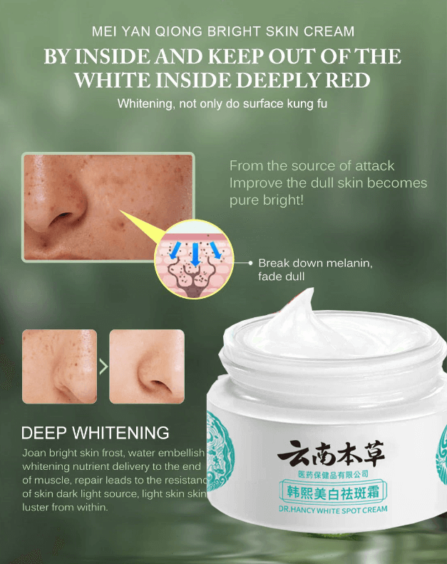 Whitening Freckle Cream  Dark Spots Face Moisturizing Dr.Hancy  Skin Care