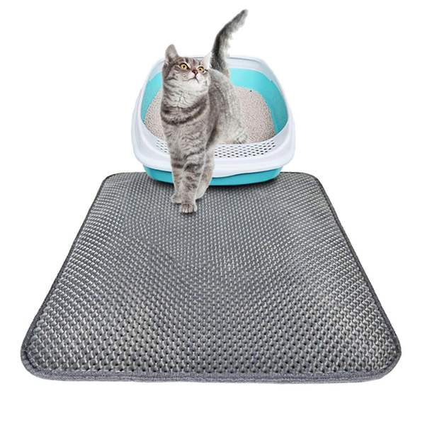 Pet Cat Litter Mat Waterproof Double Layer LitterTrapping couverture chat cats blanket Clean Pad Products For Cats Accessories
