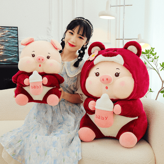 Transformation Pig Doll Plush Toy Ragdoll Child Companion Doll Birthday Gift