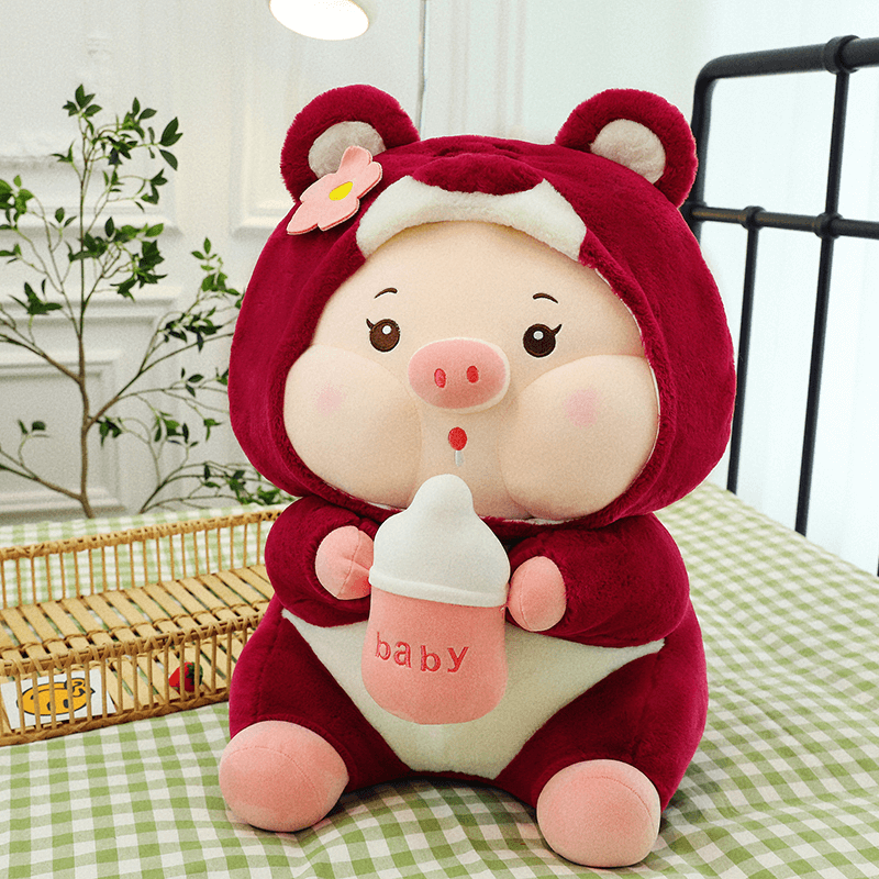 Transformation Pig Doll Plush Toy Ragdoll Child Companion Doll Birthday Gift