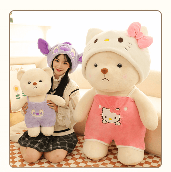 Transformed Bear Plush Toy Stuffed Animals Soft Kids Babys Toys