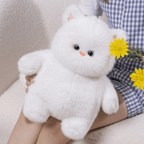 Fluffy Baby White Cat Doll Plush Toy