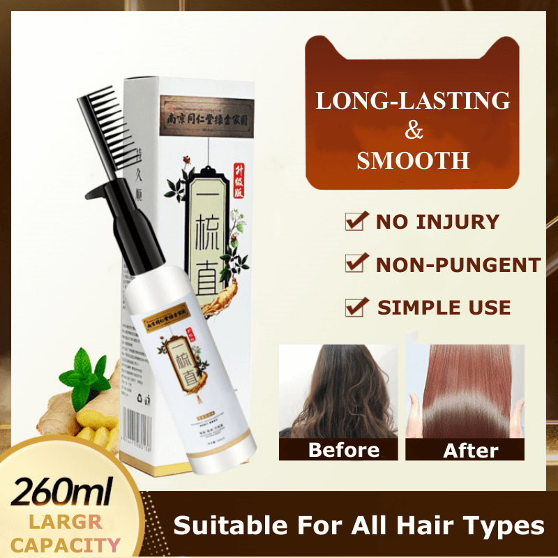 Protein Correcting Hair Straightening Softening Comb Cream