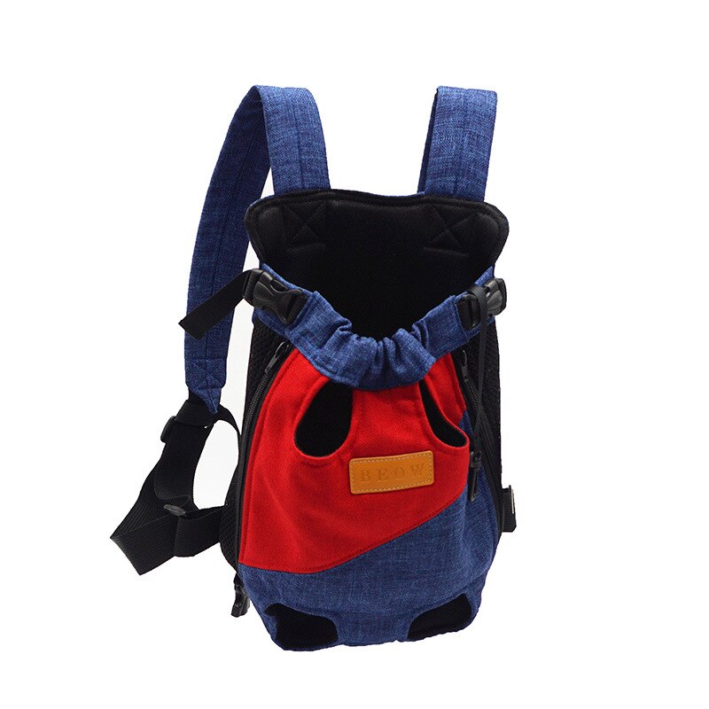 Pet Backpack Carrier For Cat Dogs Front Travel Carrying Breathable Portable Four-legged Bag