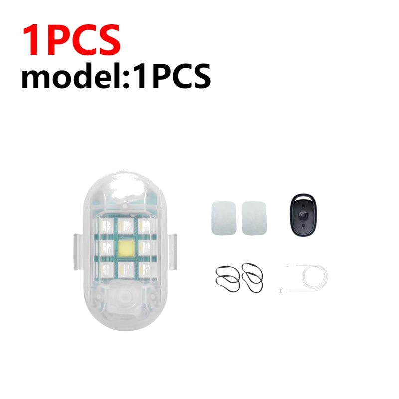 Wireless Remote Control Strobe Light LED Lamp 7 Colors