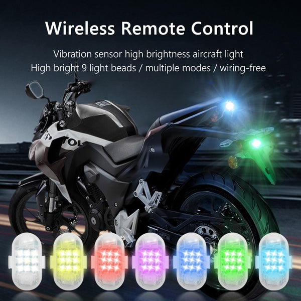 Wireless Remote Control Strobe Light LED Lamp 7 Colors