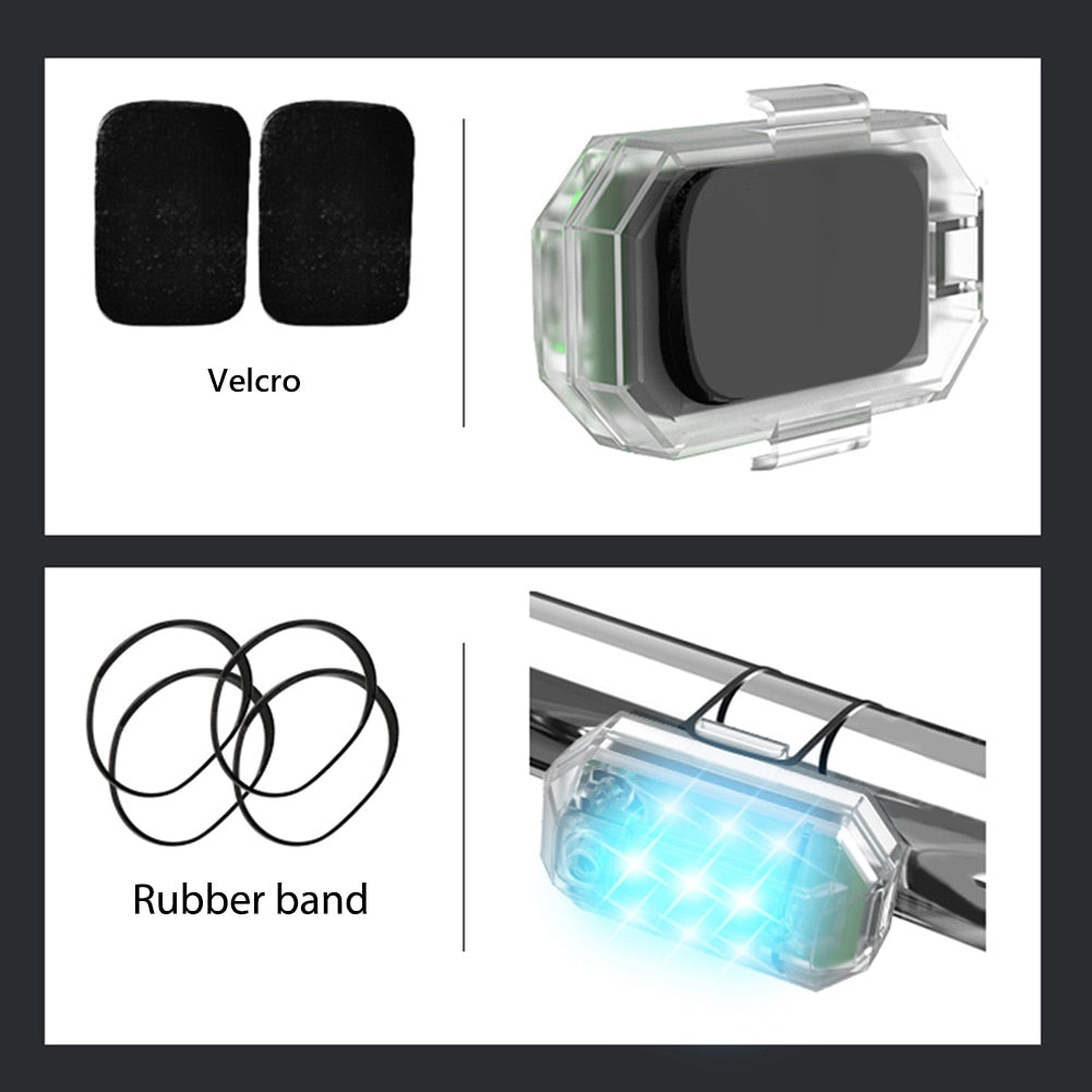 Wireless Remote Control Strobe Light LED Lamp 7 Colors