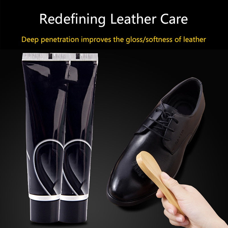 8PC Leather Shoe Shine Kit With Shine Polishing Tool