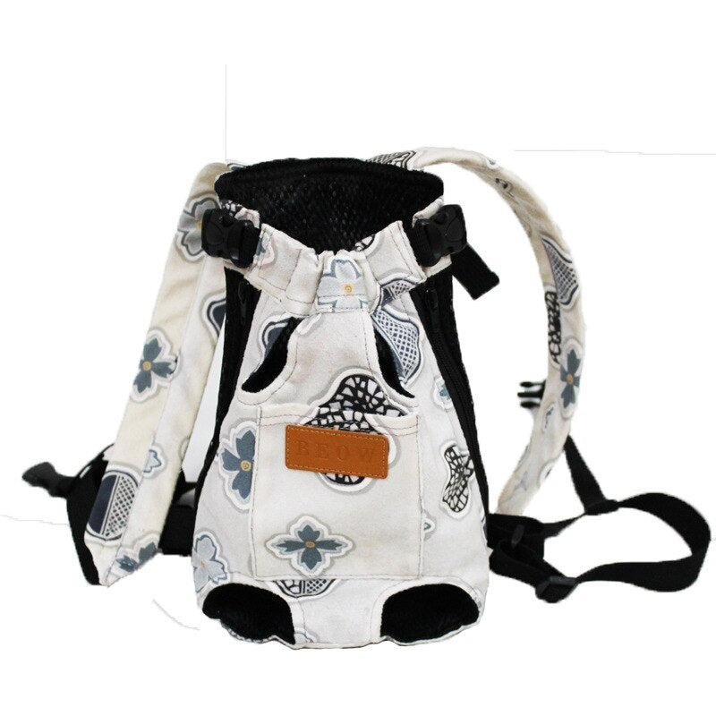 Pet Backpack Carrier For Cat Dogs Front Travel Carrying Breathable Portable Four-legged Bag