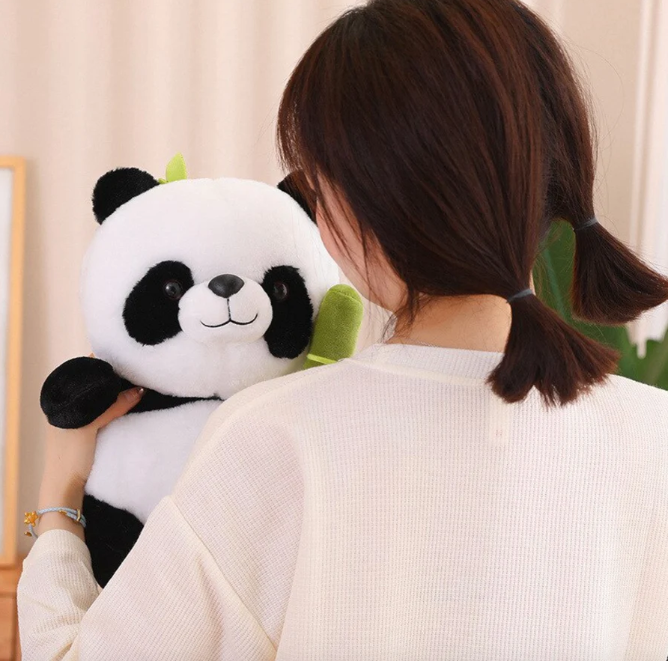 Panda In A Bamboo Plush