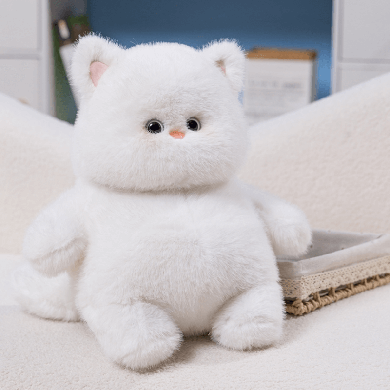 Fluffy Baby White Cat Doll Plush Toy