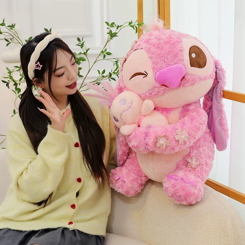 Cherry Blossom Pink Cute Plush Toy Super Soft Sleeping Cuddle Doll Birthday Friend Gift