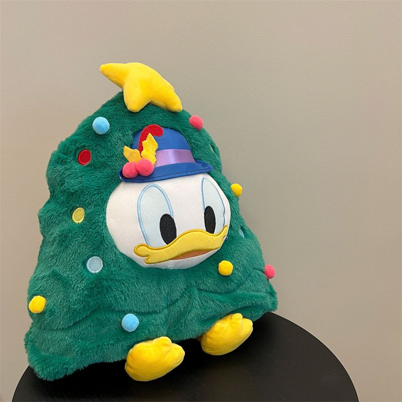 Adorable Donald Duck Christmas Tree Plush Pillow - Perfect Birthday Present for Kids & Girls