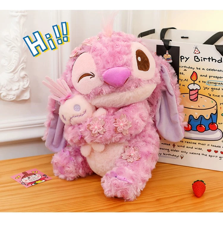 Cherry Blossom Pink Cute Plush Toy Super Soft Sleeping Cuddle Doll Birthday Friend Gift