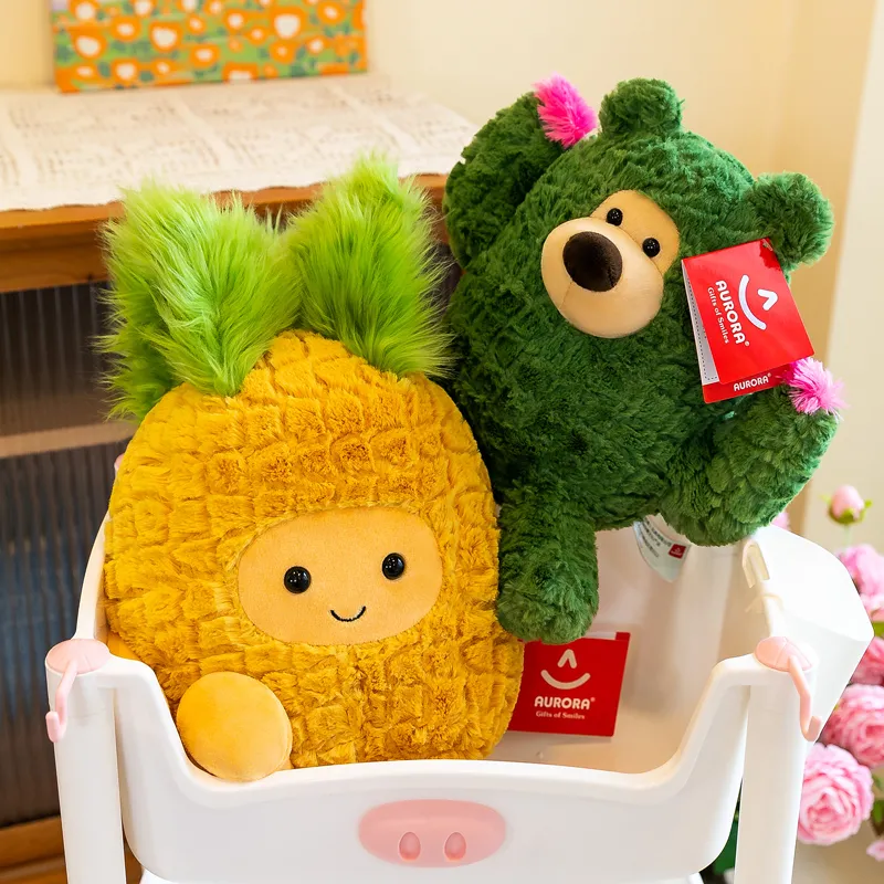 Ultra-Soft Cute Cactus Pineapple Plush Dolls - Healing Companion Toys & Lovely Gift