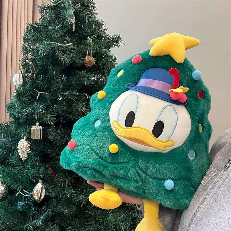 Adorable Donald Duck Christmas Tree Plush Pillow - Perfect Birthday Present for Kids & Girls