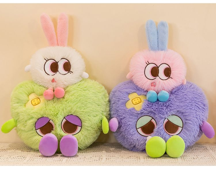 Cute Monster Plush Doll - Girls' Sleep Pillow, Princess-Style Birthday Gift