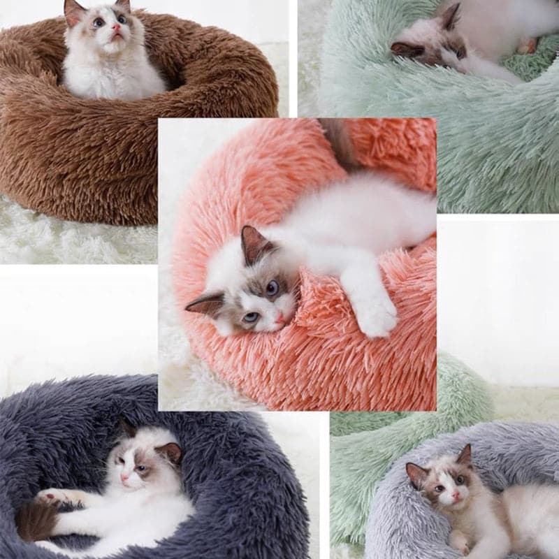 Soft Plush Cat Bed Mat Pet Warm Basket Cushion Cats House Sofa Dog Pillow Lounger Kennel Accessories Products Beds For Cat