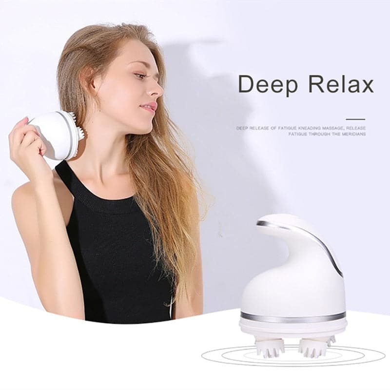 Pet Cat Dog 3D Head Massager Vibrating USB Wireless Waterproof Scalp Massager Promote Head Blood Circulation Health Care Tools