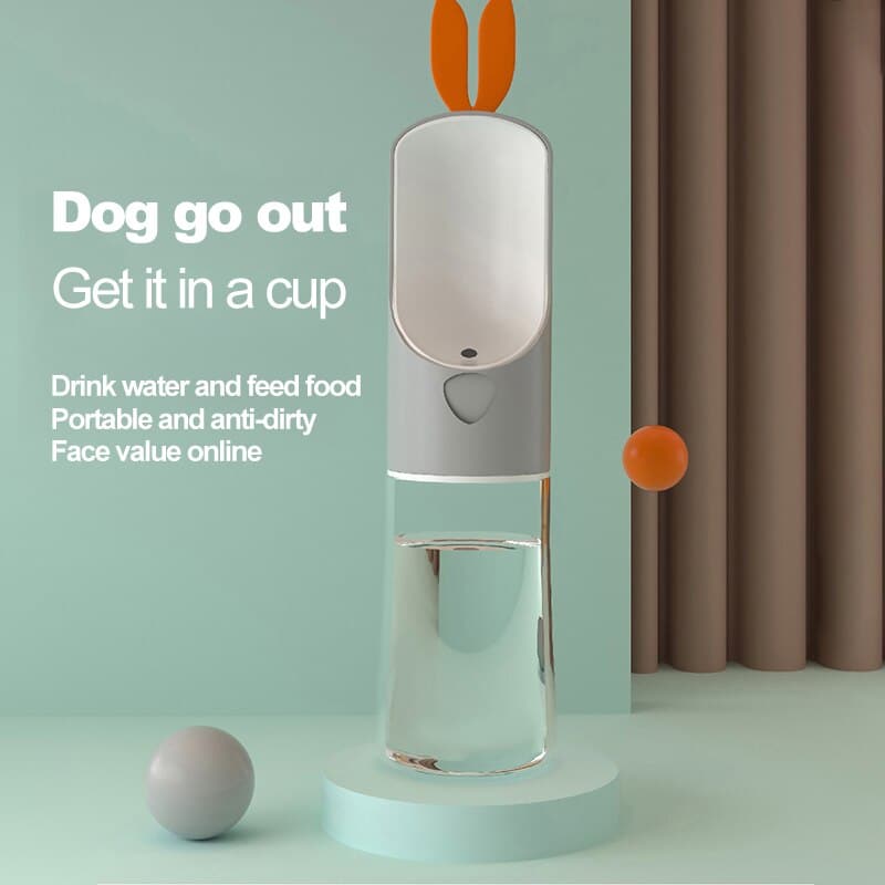 Portable Pet Dog Water Bottle Feeding Small Big Travel Puppy Cat Cute Drinking Bowl Outdoor Fountain Feeder Supplies